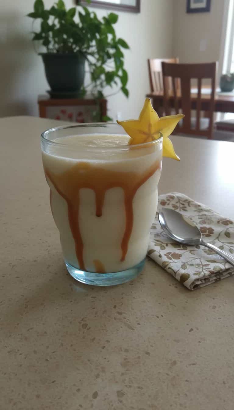 Foto deliciosa de Suco Cremoso de Carambola pronta para servir - Sucos & Smoothies