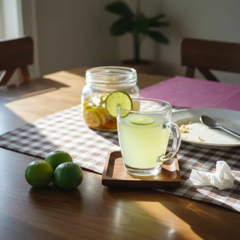 Foto deliciosa de Suco de Caju Refrescante com Limão pronta para servir - Sucos & Smoothies