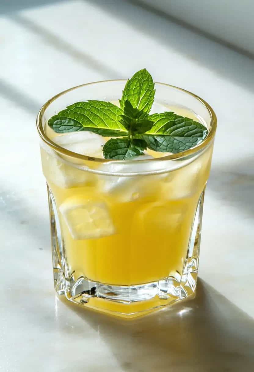 Suco de Limão Siciliano com Hortelã