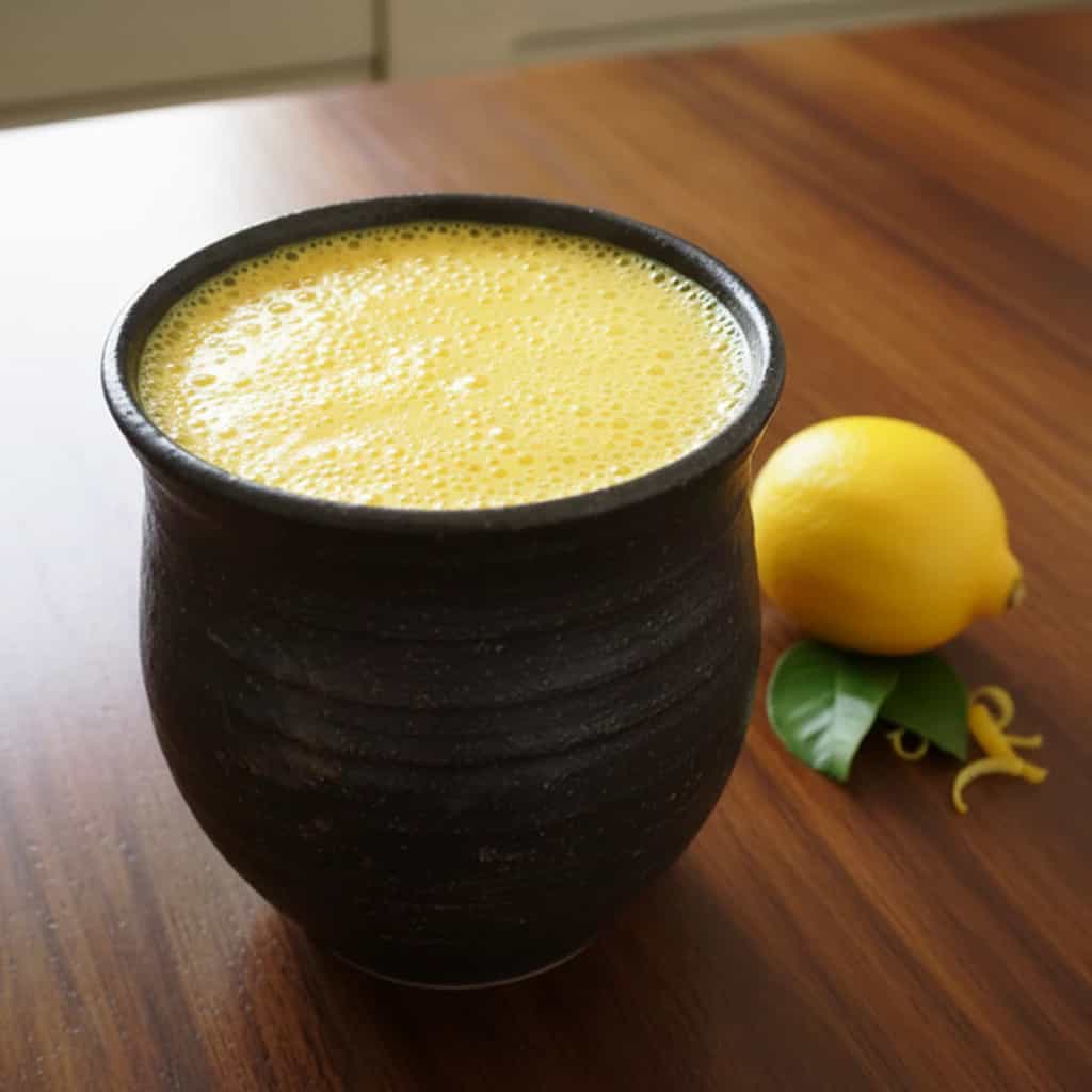 Suco de manga com leite