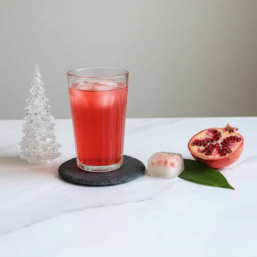 Foto deliciosa de Suco de Romã Refrescante pronta para servir - Sucos & Smoothies