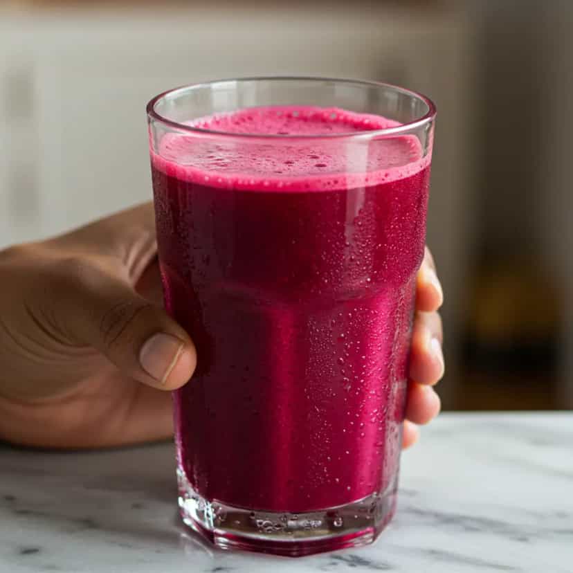 Foto deliciosa de Suco Detox de Beterraba e Limão pronta para servir - Sucos & Smoothies