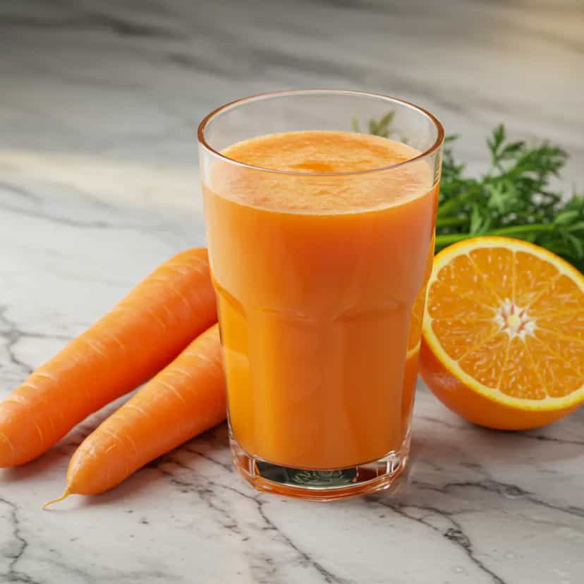 Foto deliciosa de Suco Detox de Laranja com Cenoura pronta para servir - Sucos & Smoothies