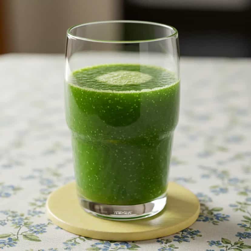 Foto deliciosa de Suco Detox de Maçã, Laranja e Couve pronta para servir - Sucos & Smoothies