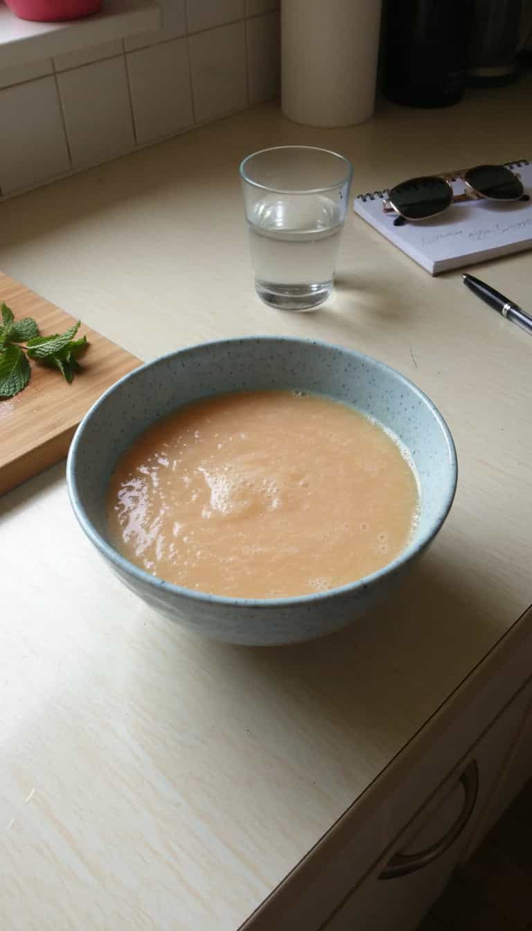 Foto deliciosa de Suco Refrescante de Mamão com Maçã pronta para servir - Sucos & Smoothies