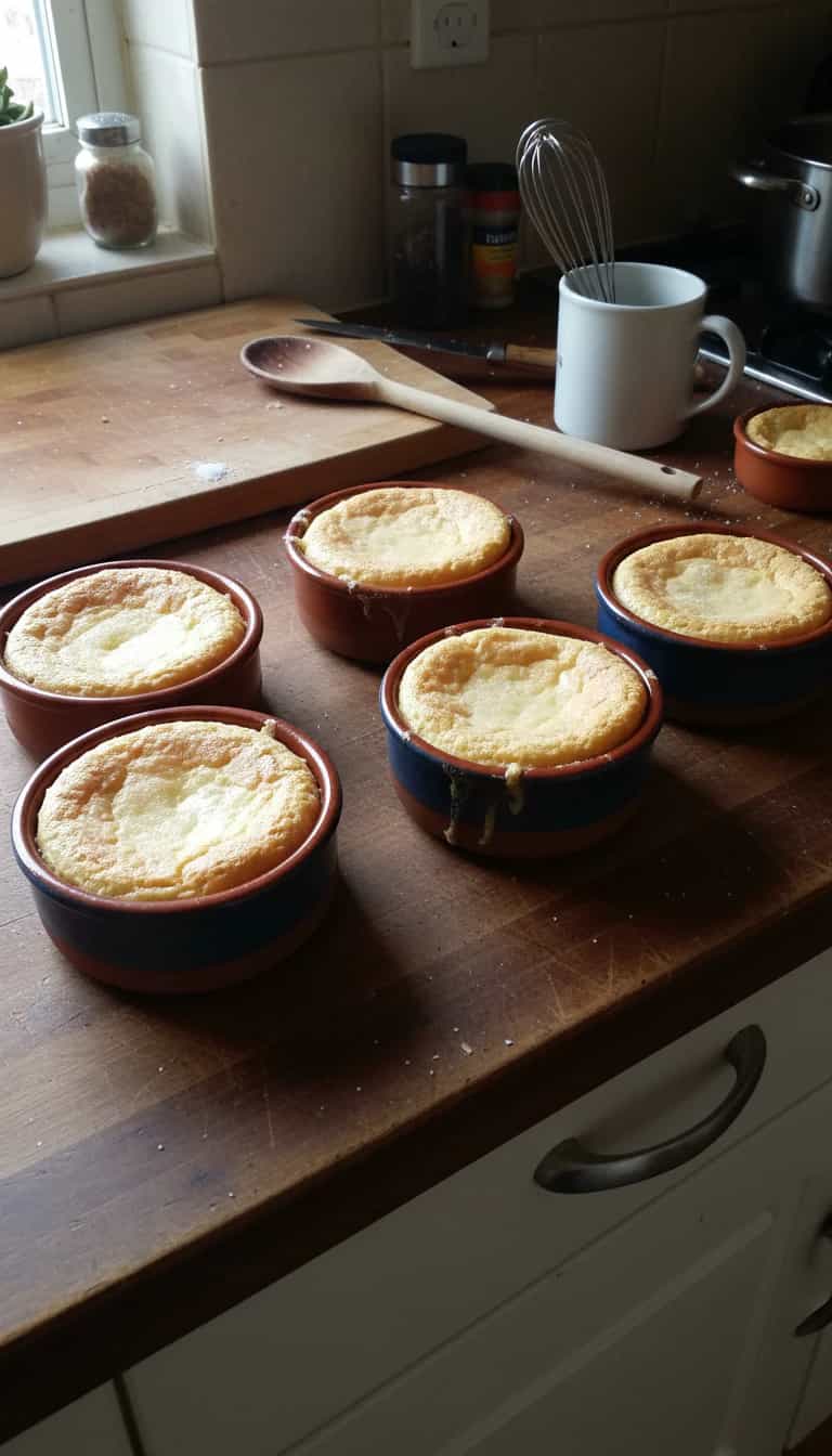 Foto deliciosa de Suflê cremoso de Doce de Leite pronta para servir - Pudins & Cremes