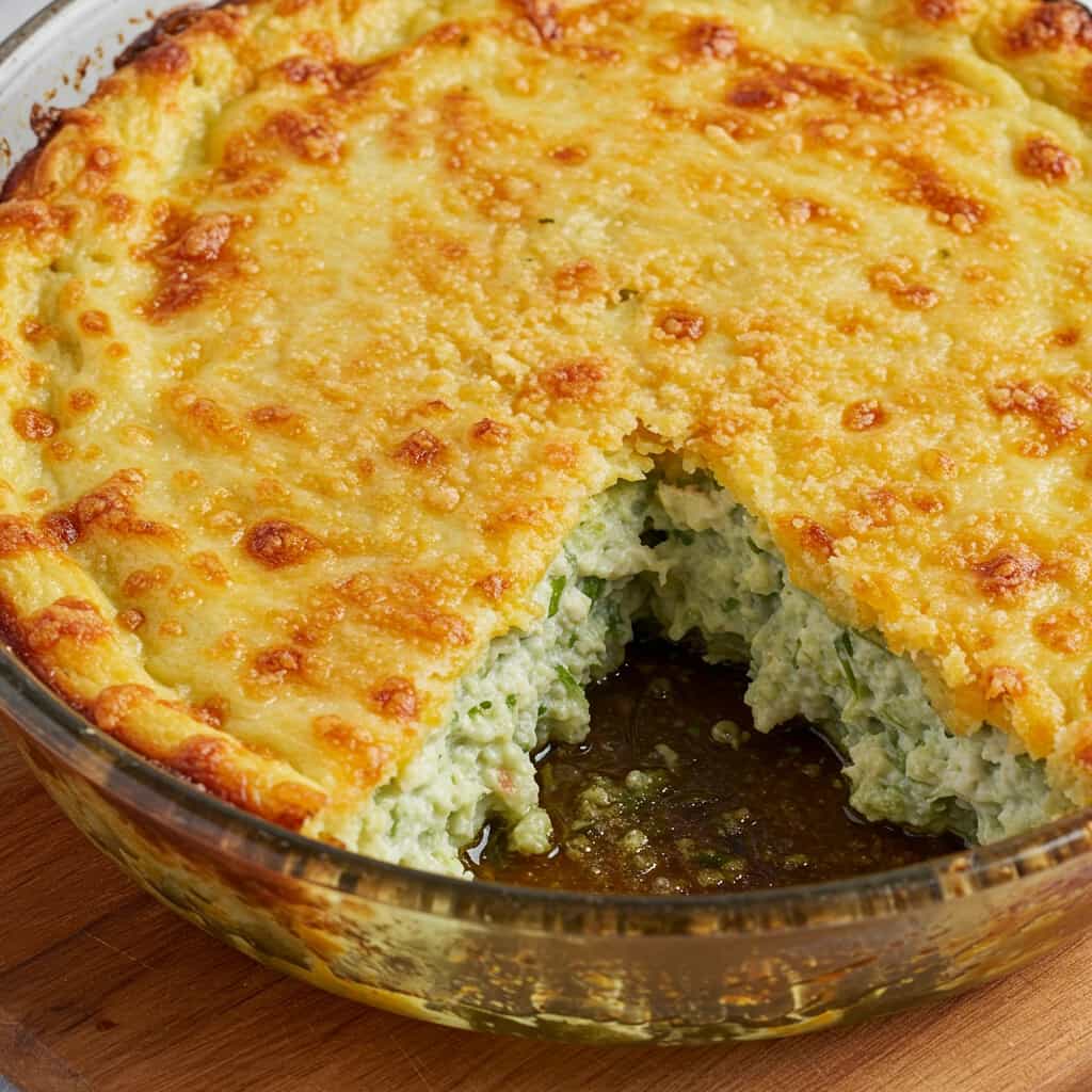 Suflê de Brócolis com Bacon