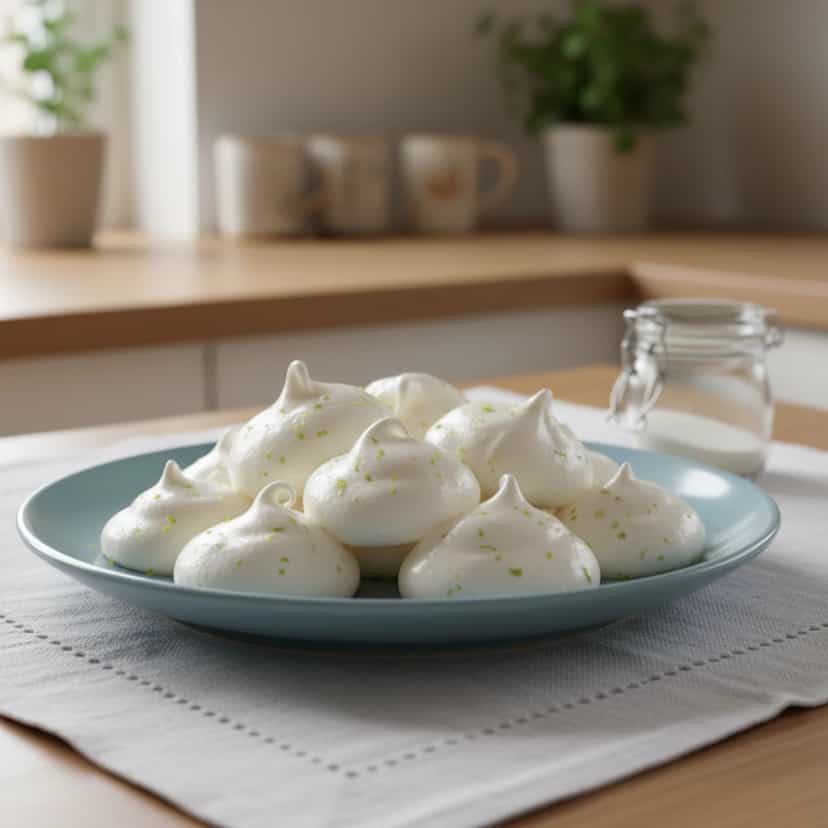 Foto deliciosa de Suspiro Cremoso com Limão pronta para servir - Pudins & Cremes