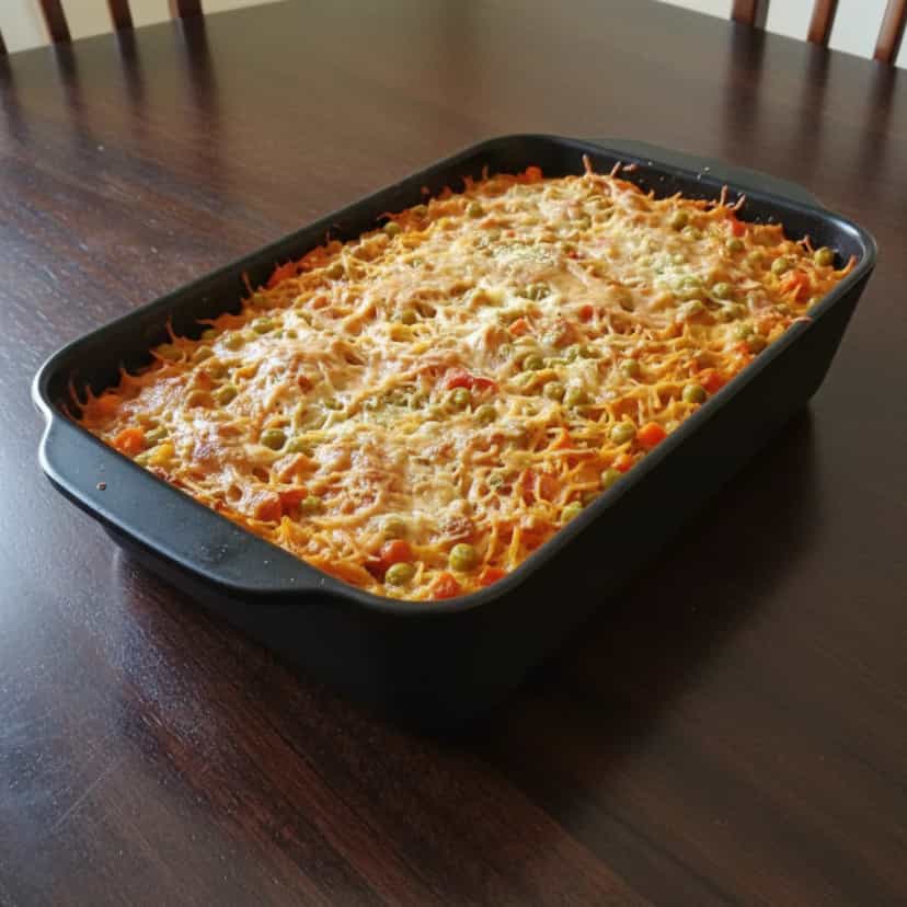 Foto deliciosa de Talharim Gratinado com Atum pronta para servir - Massas & Macarrão