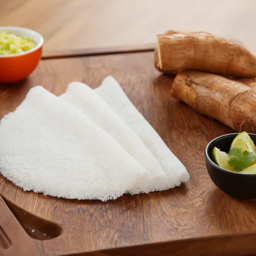 Foto deliciosa de Tapioca Caseira: Receita Tradicional pronta para servir - Outras Receitas