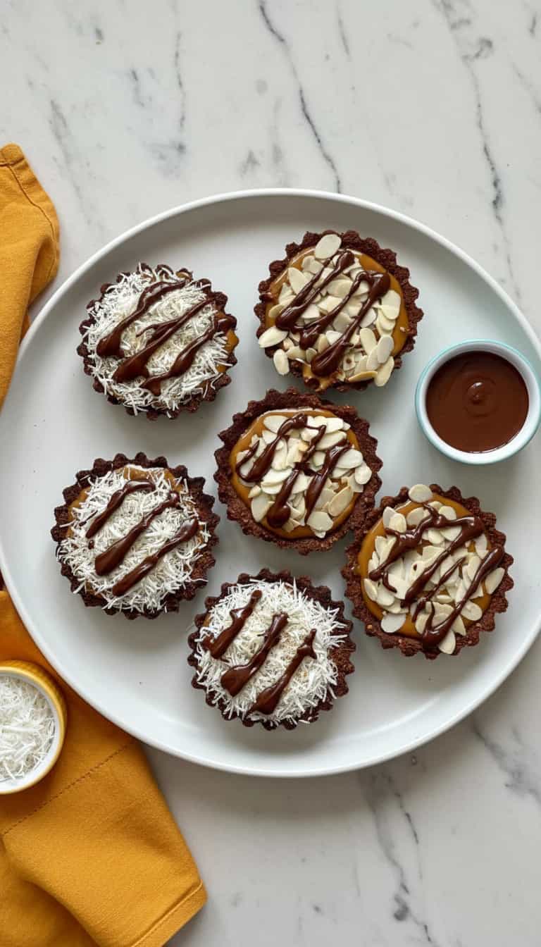 Foto deliciosa de Tartelete de Chocolate com Coco pronta para servir - Tortas & Tortinhas