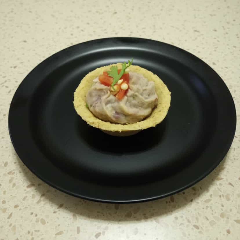 Foto deliciosa de Tarteletes Potiguares de Carne-de-Sol pronta para servir - Salgadinhos