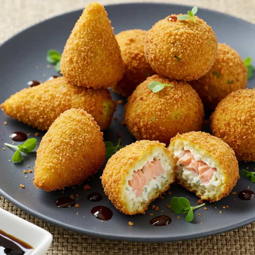 Foto deliciosa de Temaki Frito Crocante pronta para servir - Salgadinhos