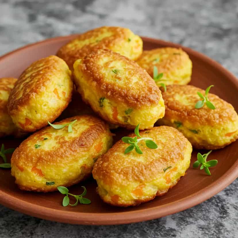 Foto deliciosa de Tempurá de Camarão com Legumes pronta para servir - Peixes & Frutos do Mar