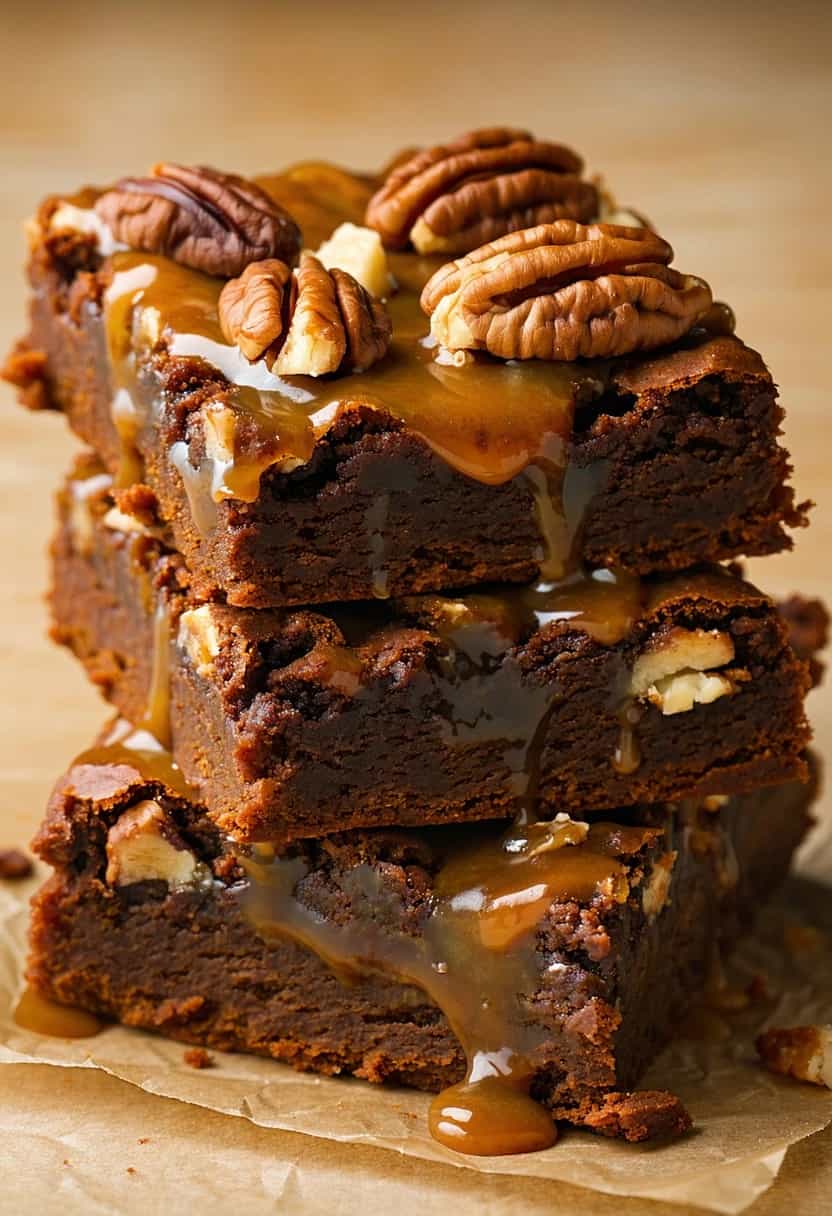 Brownies de Pecan e Toffee