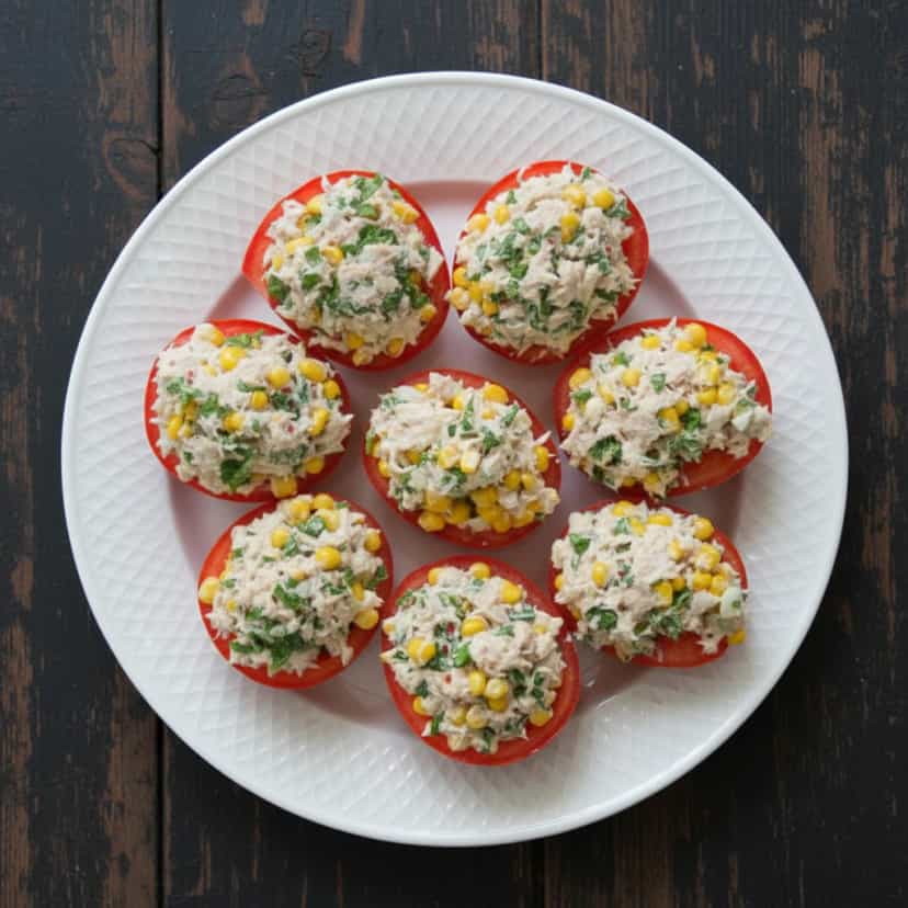 Foto deliciosa de Tomate Recheado pronta para servir - Outras Receitas