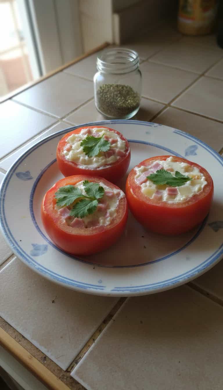 Foto deliciosa de Tomate recheado pronta para servir - Outras Receitas