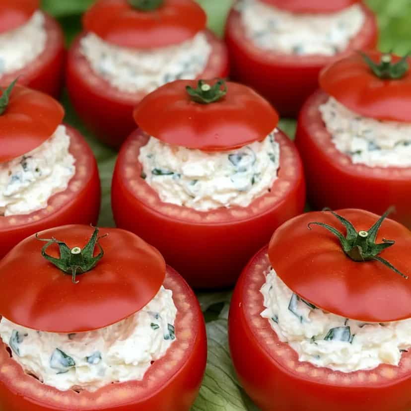 Foto deliciosa de Tomates Recheados com Atum pronta para servir - Outras Receitas