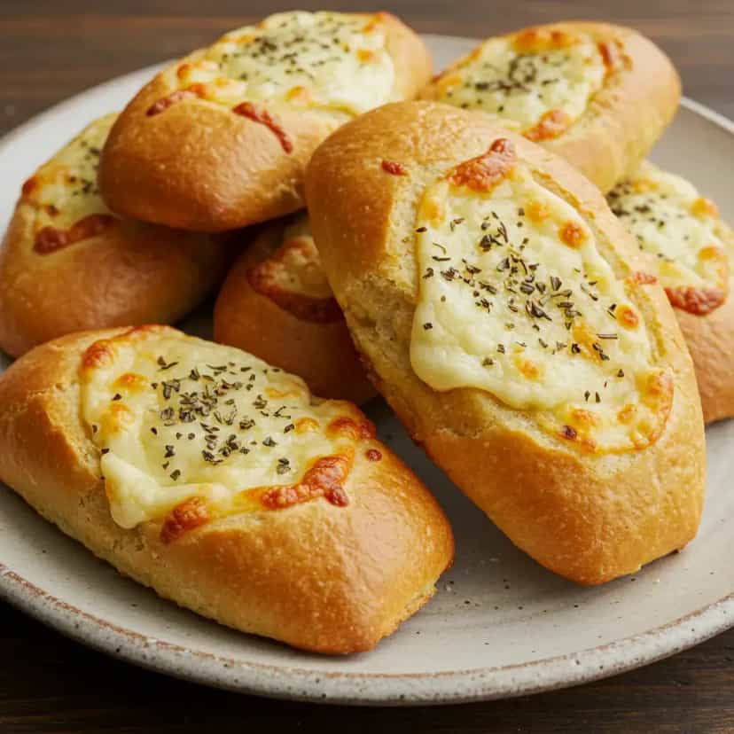 Foto deliciosa de Torradas de Mussarela ao Orégano pronta para servir - Lanches de Padaria
