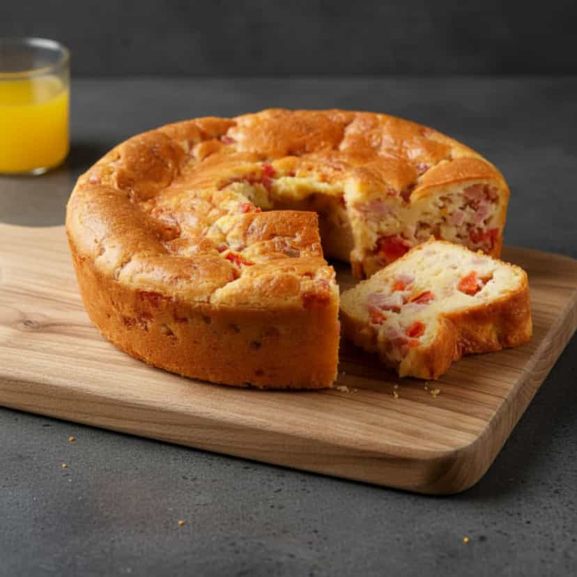Foto deliciosa de Torta Bauru pronta para servir - Lanches de Padaria
