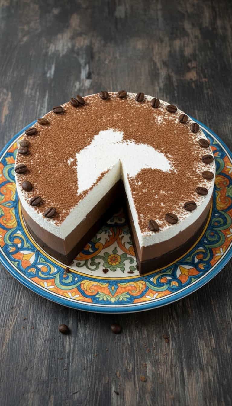 Foto deliciosa de Torta Capuccino de Chocolate pronta para servir - Tortas & Tortinhas