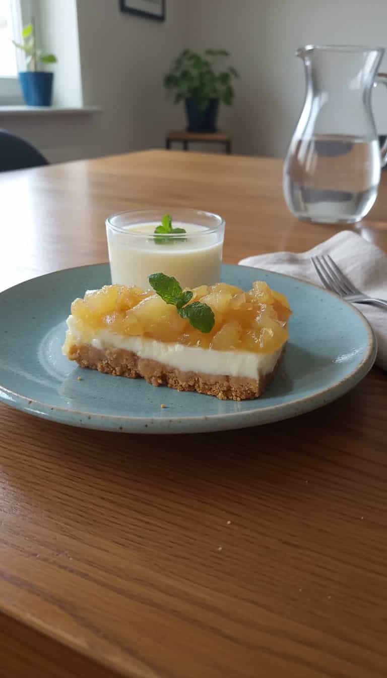 Foto deliciosa de Torta Cremosa de Abacaxi com Gengibre pronta para servir - Tortas & Tortinhas