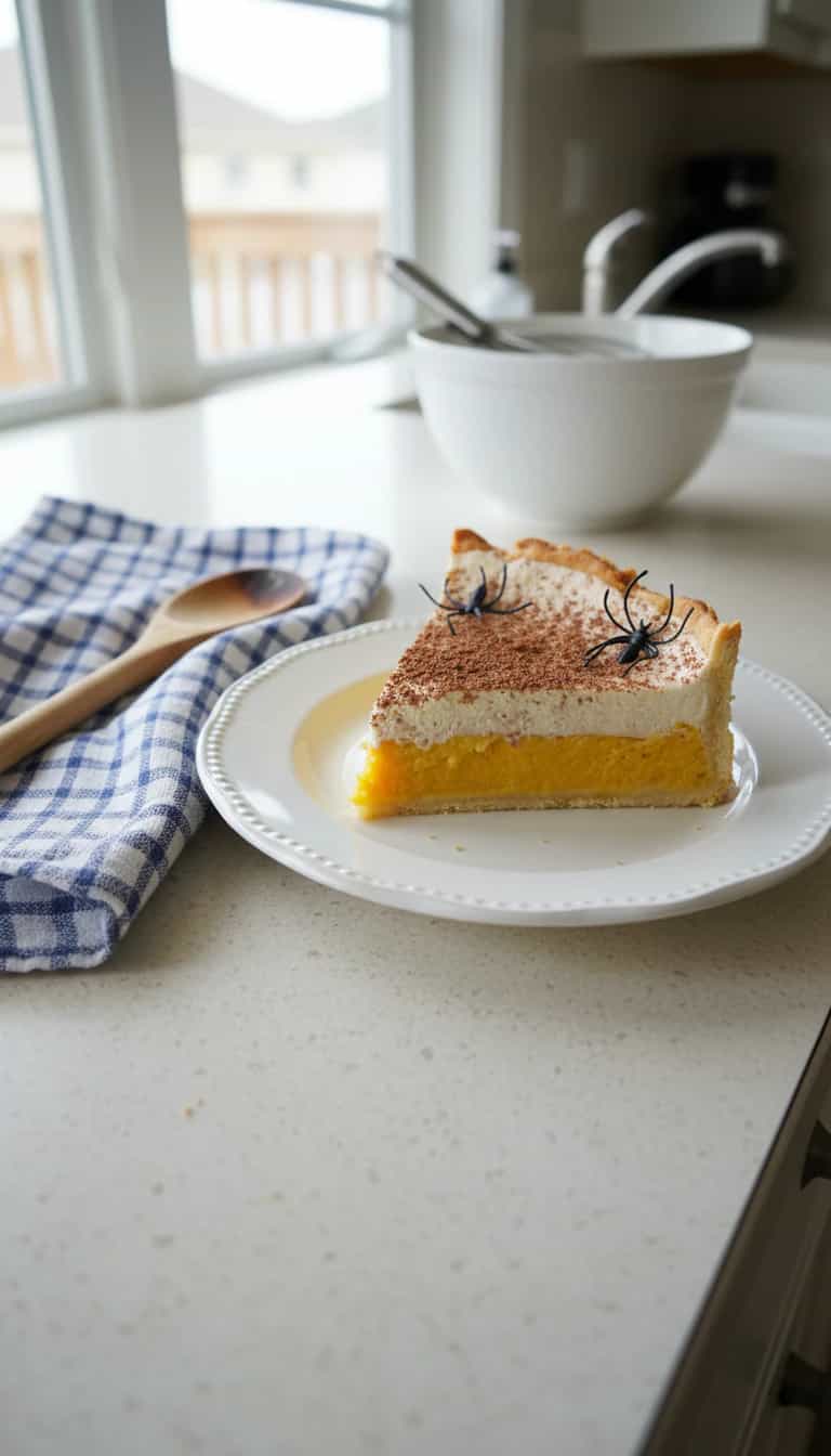 Foto deliciosa de Torta Cremosa de Abóbora com Chocolate pronta para servir - Tortas & Tortinhas