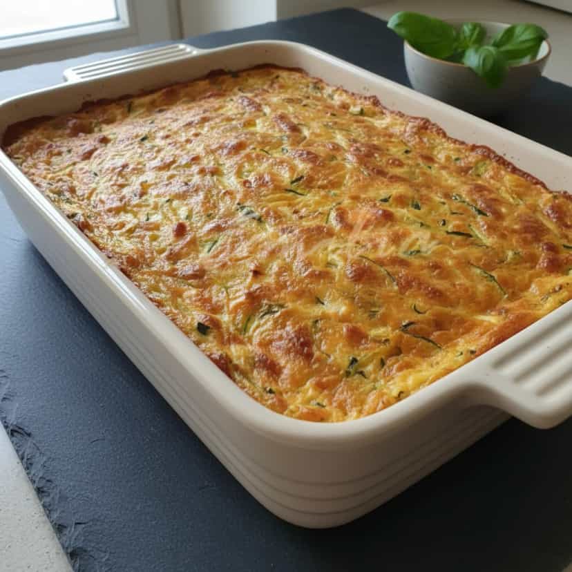 Foto deliciosa de Torta Cremosa de Abobrinha pronta para servir - Outras Receitas