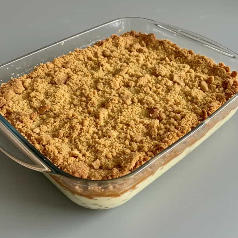 Foto deliciosa de Torta Cremosa de Amendoim pronta para servir - Tortas & Tortinhas
