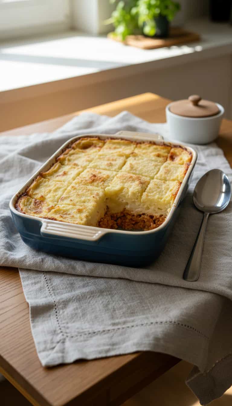 Foto deliciosa de Torta Cremosa de Batata e Frango pronta para servir - Tortas Salgadas
