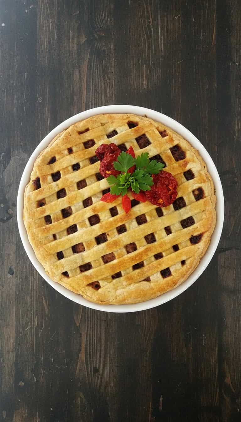 Foto deliciosa de Torta Cremosa de Berinjela pronta para servir - Tortas Salgadas