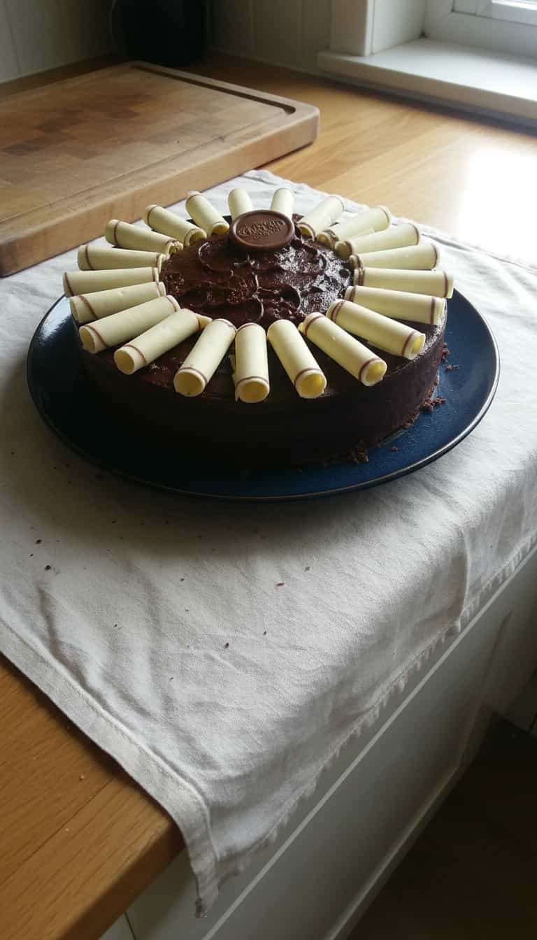 Foto deliciosa de Torta Cremosa de Biscoito pronta para servir - Tortas & Tortinhas
