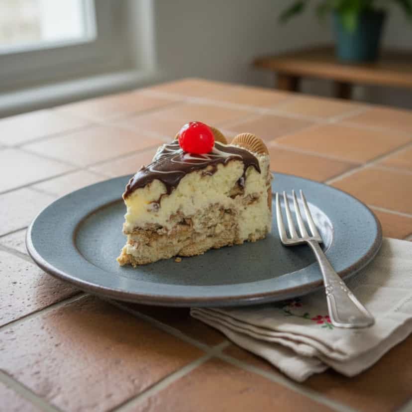 Foto deliciosa de Torta Cremosa de Biscoito Maizena pronta para servir - Tortas & Tortinhas