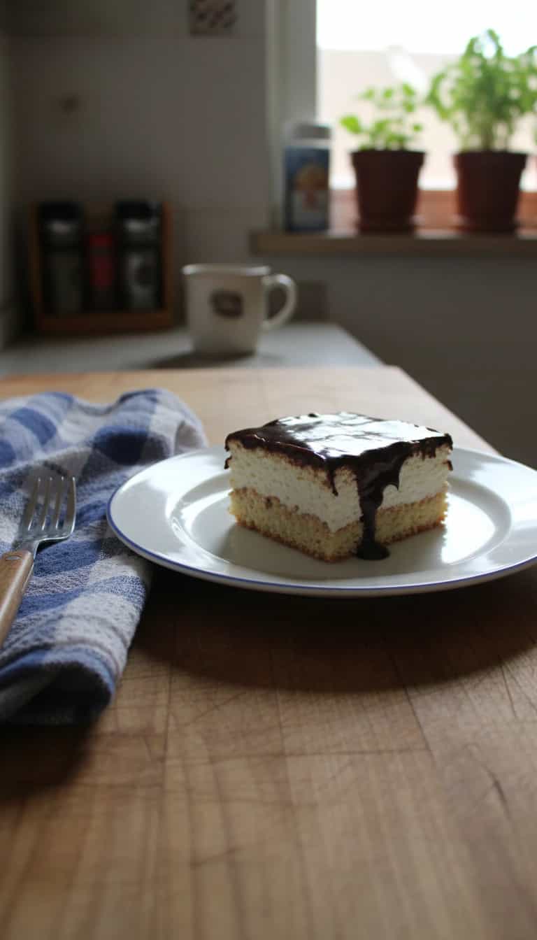 Foto deliciosa de Torta Cremosa de Chocolate pronta para servir - Tortas & Tortinhas