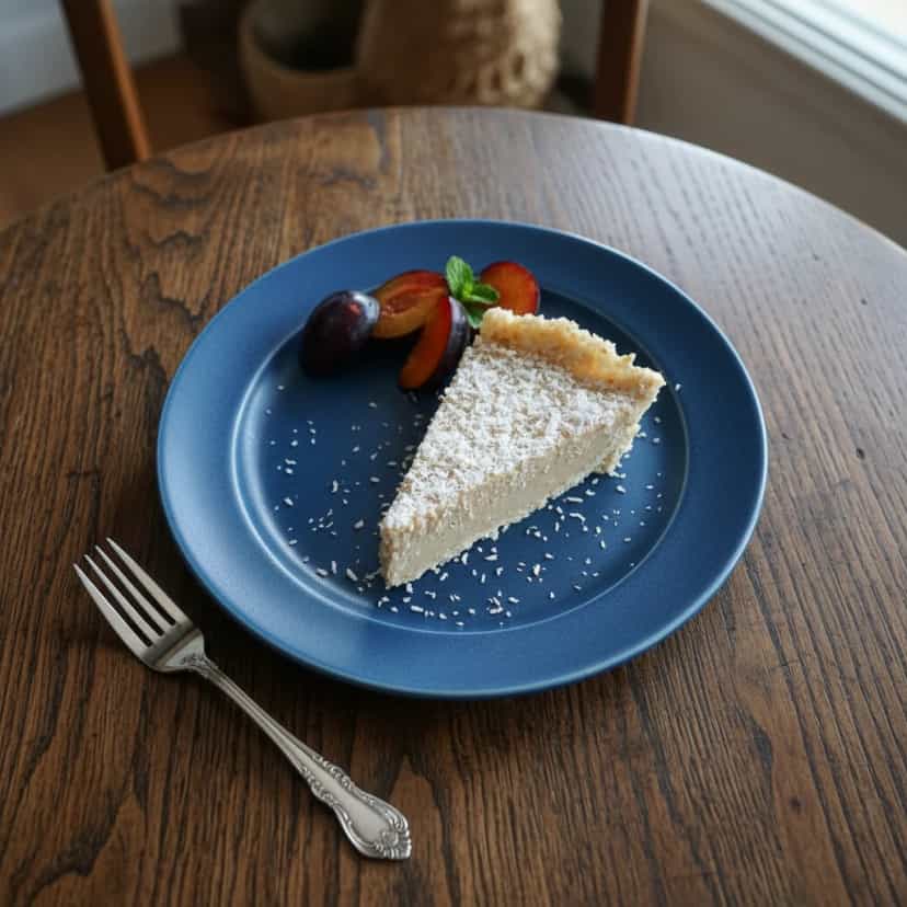 Foto deliciosa de Torta Cremosa de Coco Light pronta para servir - Tortas & Tortinhas