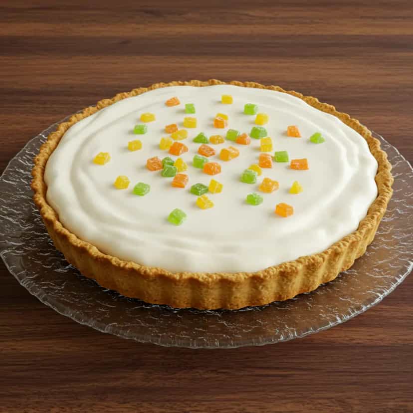 Foto deliciosa de Torta Cremosa de Cream Cheese pronta para servir - Tortas & Tortinhas