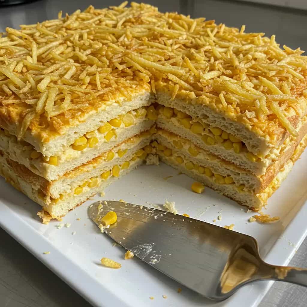 Torta Cremosa de Frango e Queijo