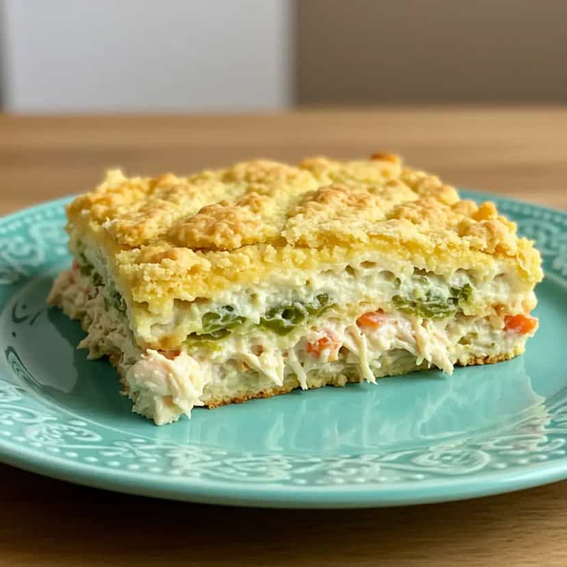 Foto deliciosa de Torta Cremosa de Frango pronta para servir - Tortas Salgadas