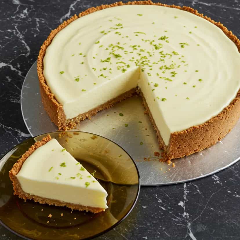 Foto deliciosa de Torta Cremosa de Limão pronta para servir - Tortas & Tortinhas