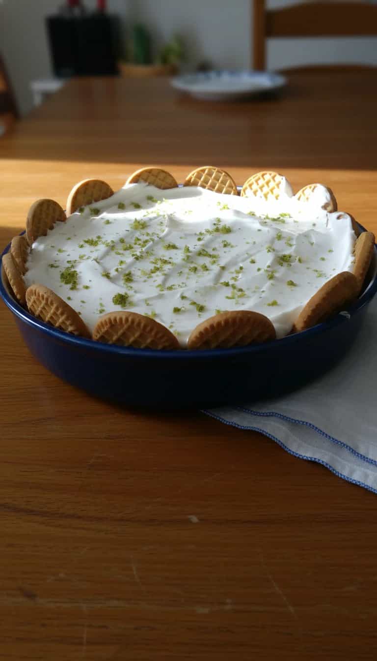 Foto deliciosa de Torta Cremosa de Limão pronta para servir - Tortas & Tortinhas