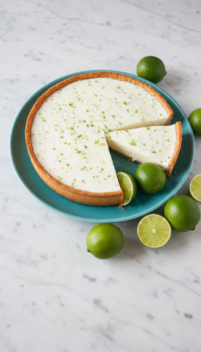 Foto deliciosa de Torta Cremosa de Limão pronta para servir - Tortas & Tortinhas