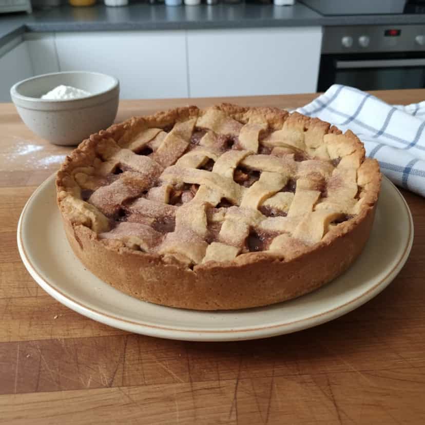 Foto deliciosa de Torta Cremosa de Maçã pronta para servir - Tortas & Tortinhas