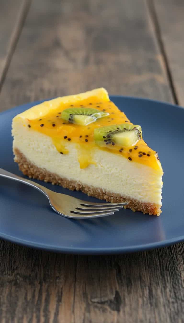 Foto deliciosa de Torta Cremosa de Maracujá pronta para servir - Tortas & Tortinhas