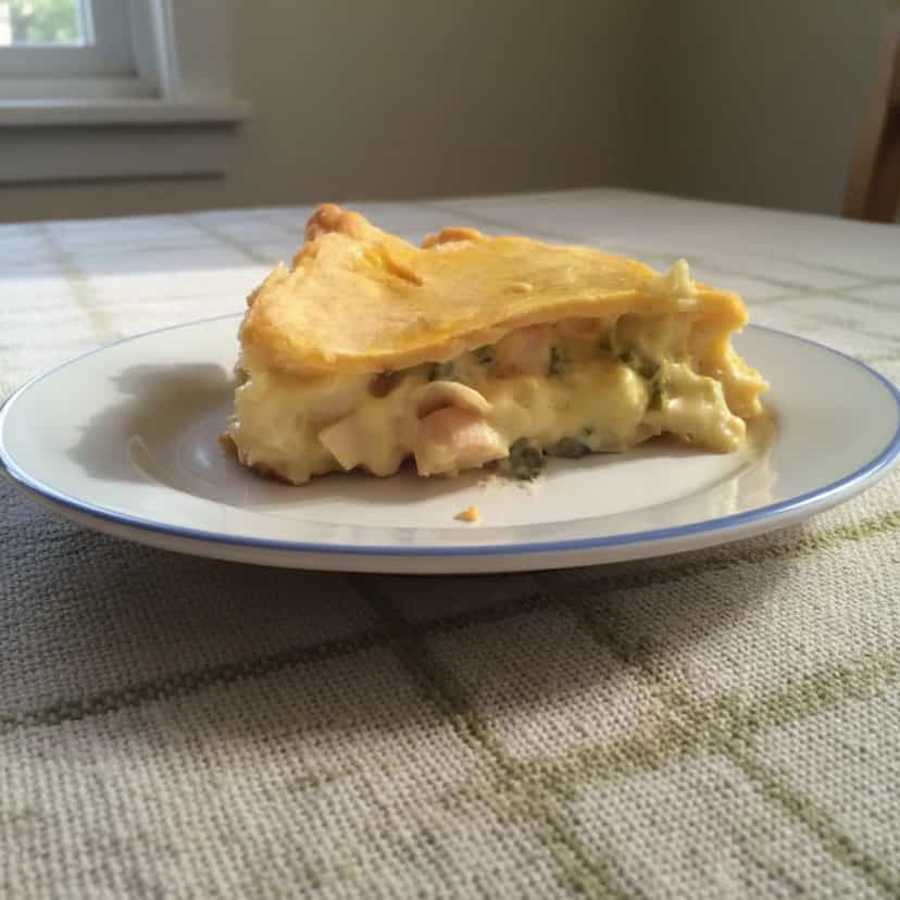 Foto deliciosa de Torta Cremosa de Palmito pronta para servir - Tortas Salgadas