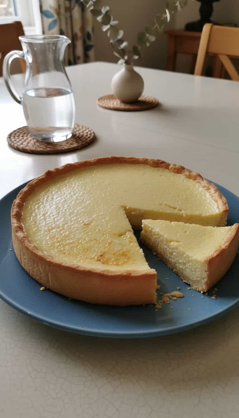 Foto deliciosa de Torta Cremosa de Ricota pronta para servir - Tortas & Tortinhas