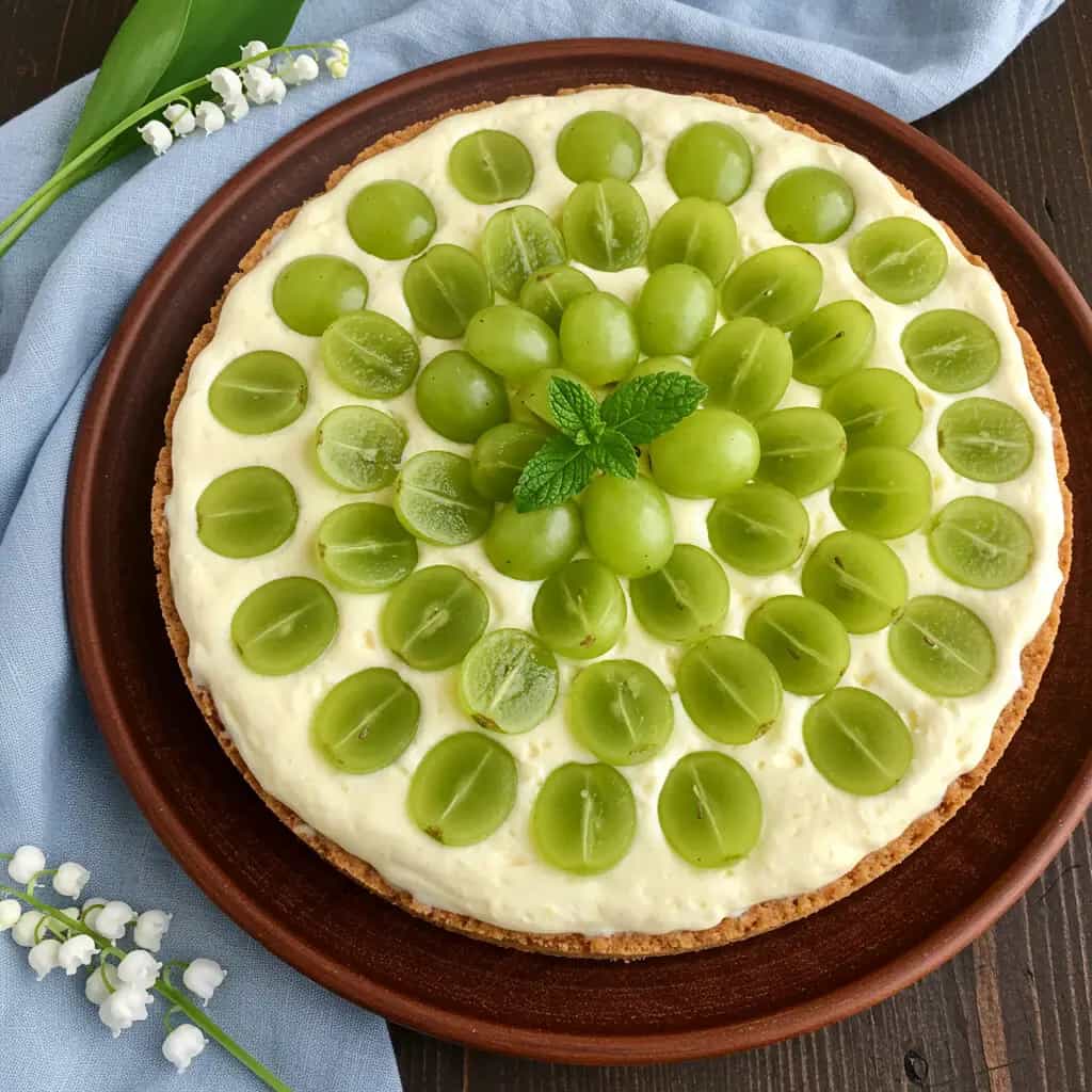 Torta Cremosa de Uva Itália