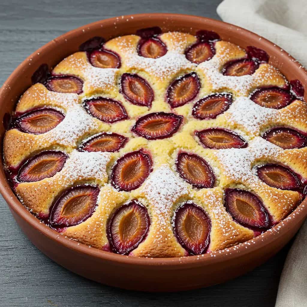 Torta de Ameixas Caseira