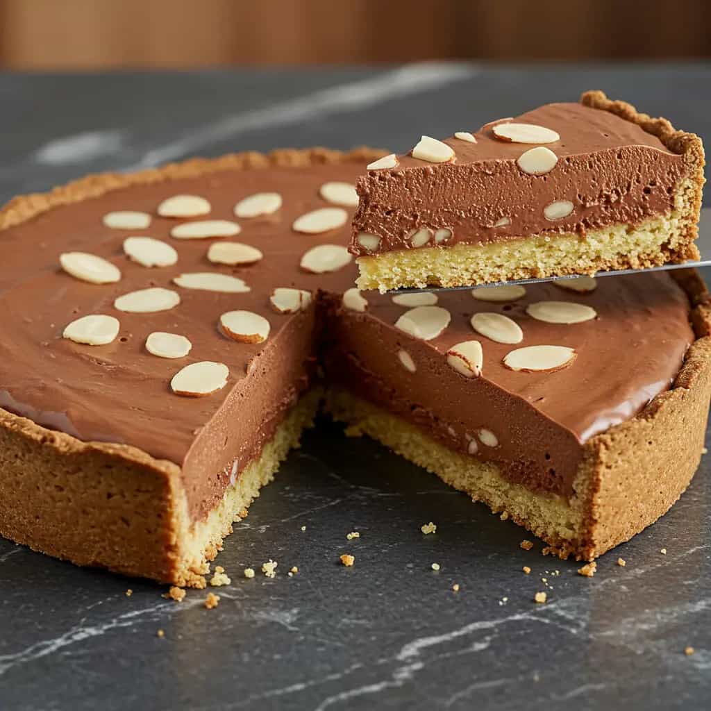 Torta de Amêndoas e Chocolate