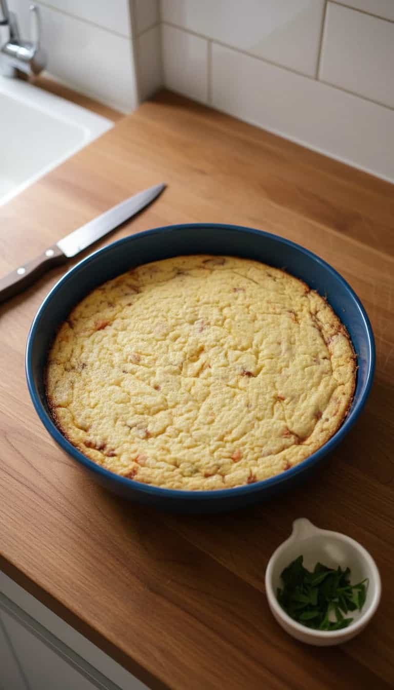 Foto deliciosa de Torta de Arroz com Frango pronta para servir - Tortas Salgadas