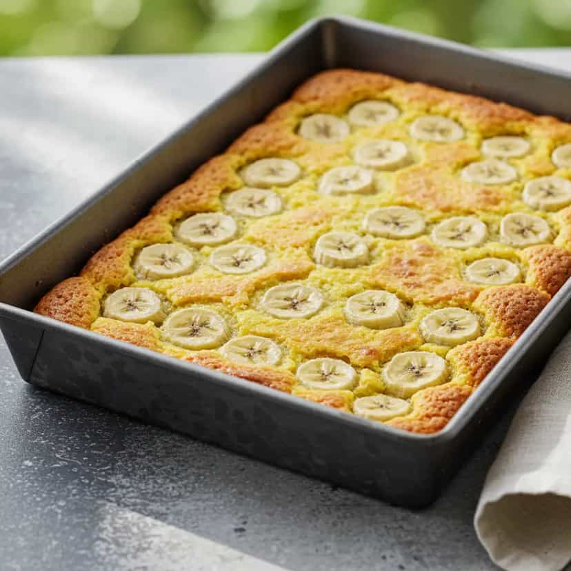 Foto deliciosa de Torta de Banana com Farofa Doce pronta para servir - Tortas & Tortinhas